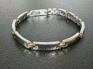 Sabona Brushed Stainless Steel Magnet Bracelet Unisex Classic Look